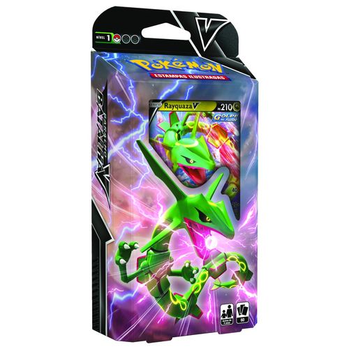Card Game Pokémon Baralho de Batalha Rayquaza V - Copag