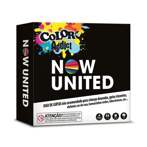Jogo de Cartas Palavras Cores Color Addict Now United Copag