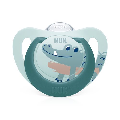 Chupeta Bico de Silicone 6m+ Star Azul - NUK