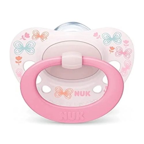 Chupeta bico de silicone Signature 0 a 6 meses NUK - Menina