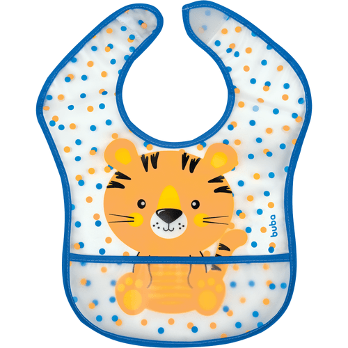 Babador Com Bolso Impermeável Tigrinho - Buba
