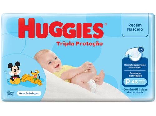 Fralda Descartável Tripla Proteção Tam P 46 Un - Huggies