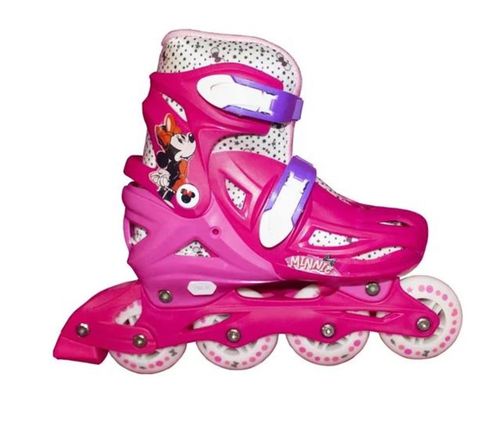 Patins Inline Ajustável Tam 35-38 Disney Minnie - Multikids