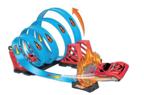 Pista de Carrinho Extreme Action Track Set 360° - Multikids