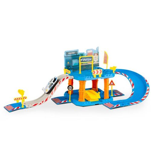 Pista Garagem Polícia Express Wheels 40 peças – Multikids