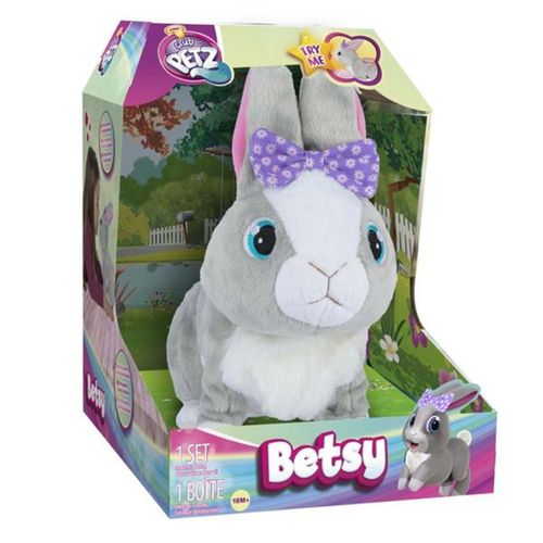 Pelúcia Coelhinha Betsy Anda e Mexe a Orelhinha - Multikids