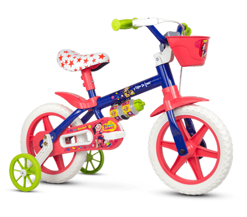 Bicicleta Infantil Aro 12 Com Rodinha Show da Luna - Nathor
