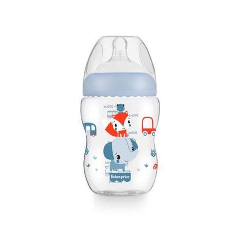 Mamadeira Anticólica First Bico 2m+ 270ml Azul Fisher-Price