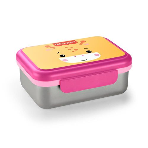 Lancheira Bento Fisher Price Inox 800ml Hot & Cold - Rosa