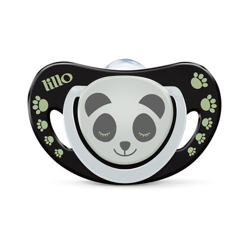 Chupeta Bico Silicone Elegancy Glow  Tam.1 Panda - Lillo
