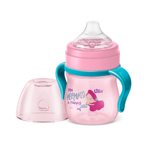 Copo de Aprendizado com Alça Evolution 150ml Rosa - Lillo