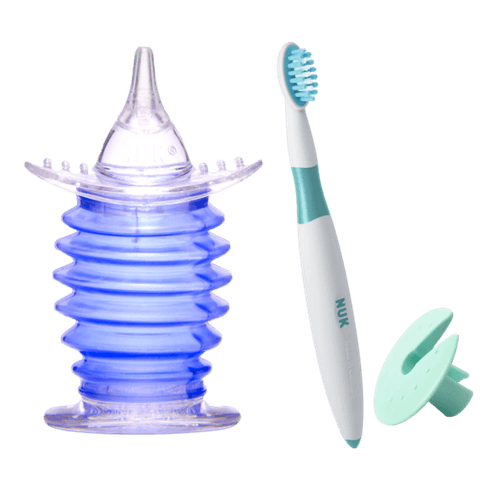 Kit Aspirador Nasal bebê + Escova De Dentes Infantil - Nuk