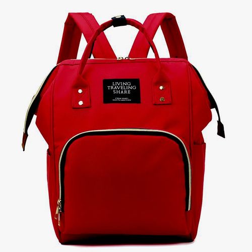 Mochila Berço Impermeável Multifunção Vermelha - Living