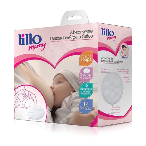 Absorventes para Seios Descartáveis com 12 Unidades - Lillo