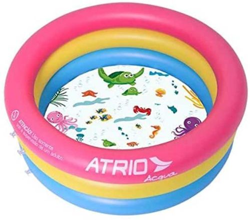 Piscina Infantil 88 Litros Circular Fundo do Mar - Atrio