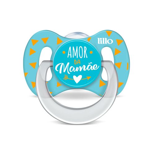 Kit 2 Chupetas Funny Amor Tam 1 Azul - Lillo