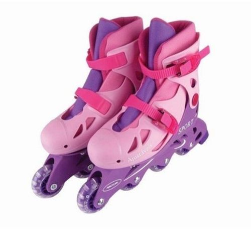 Patins InLine Ajustáveis Roxo e Rosa - Fênix