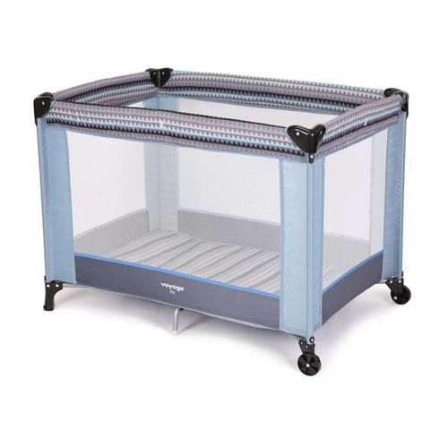 Berço Cercado Portátil Para Bebê Até 15kgs Fit  Azul Voyage