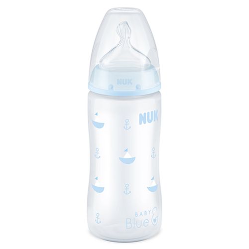 Mamadeira First Choice Anticólica 300ml Barquinho Blue - NUK