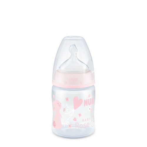 Mamadeira First Choice Anticólica Coelhinha Rosa 150ml - NUK