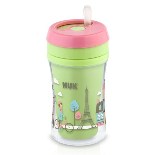 Copo Infantil de Transição Fun Com Canudo 270ml Verde - NUK