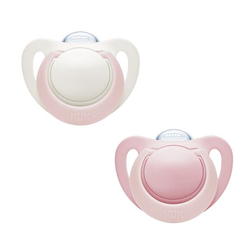 Kit 2 Chupetas Genius Newborn Rosa Menina 0 á 2 Meses – NUK