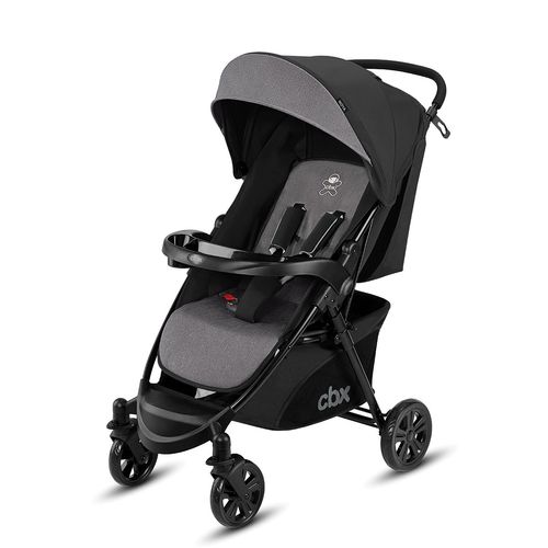 Carrinho Woya Travel System Comfy Grey Cinza Preto - CBX