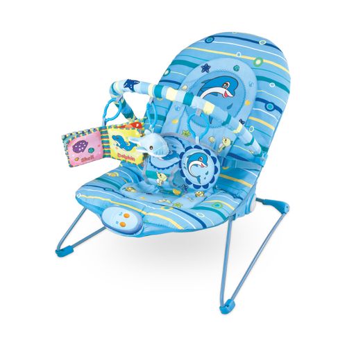 Cadeira de Descanso Musical Reclinável Dolphin Maxi Baby - Azul