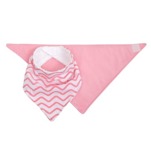 Kit com 2 Babadores Bandana Infantil Rosa - Buba