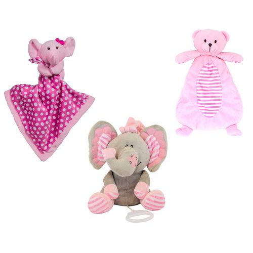 Kit Enxoval Bebê Naninha e Mobile Menina Rosa - Kitstar