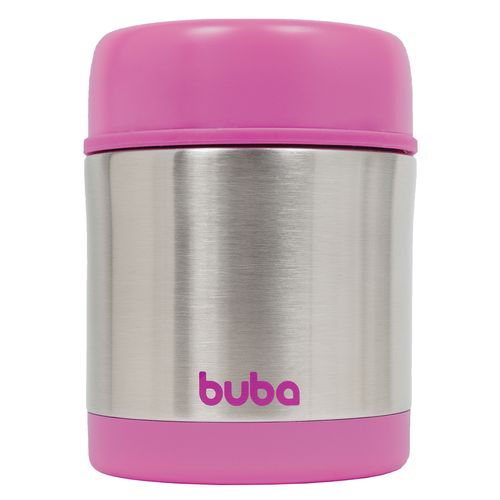Pote Térmico 350ml Com Parede Dupla Rosa - Buba