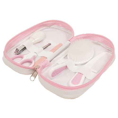 Kit De Higiene Cuidados Baby Para Bebês Com estojo Rosa Buba