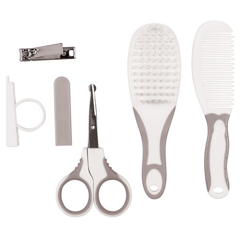 Kit De Higiene Cuidados Baby Para Bebês Cinza - Buba