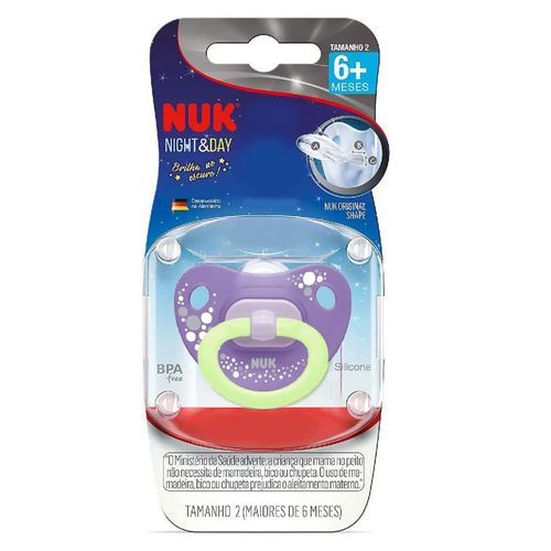 Chupeta Brilha no Escuro Fashion Night & Day 6+ Meses - Nuk