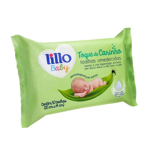 Toalhas Lenços Umedecidos Toque De Carinho 50 Uni - Lillo