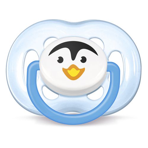 Chupeta Avent Freeflow BPA Free de +6m - Pinguim Azul
