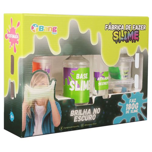 Fabrica De Fazer Slime 180g Brilha No Escuro - Bang Toys