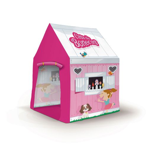 Casa De Boneca Barraca Rosa - Bang Toys