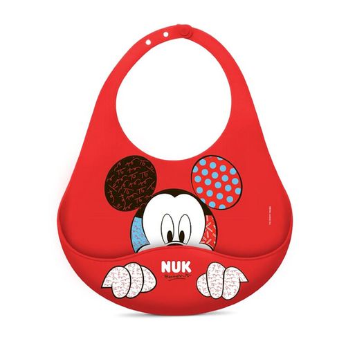 Babador De Silicone Mickey Com Bolso Disney By Britto - NUK