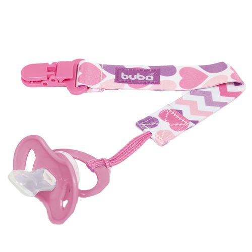 Prendedor De Chupeta Corações - Buba Baby