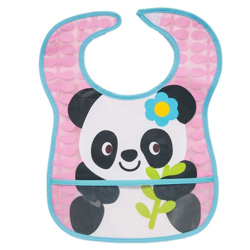 Babador Com Bolso Impermeável Panda Buba Baby
