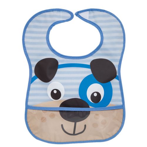 Babador Com Bolso Impermeável Cachorro Buba Menino