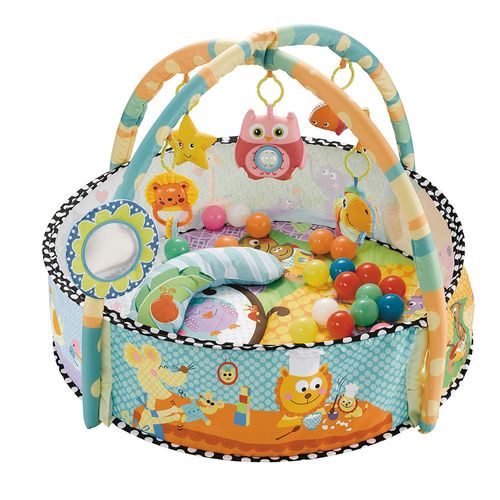 Tapete De Atividades Divertido Com Piscina De Bolinha