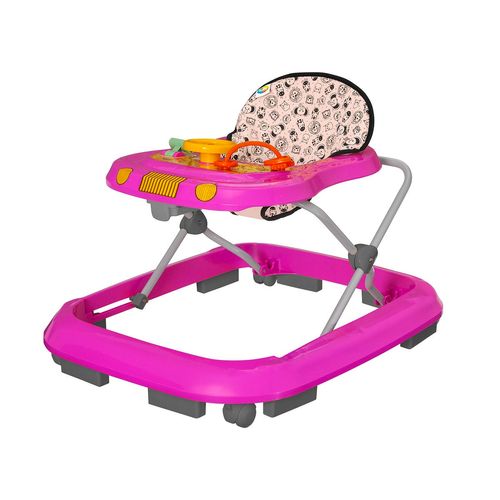 Andador Infantil de Bebê Safari Rosa - Tutty Baby