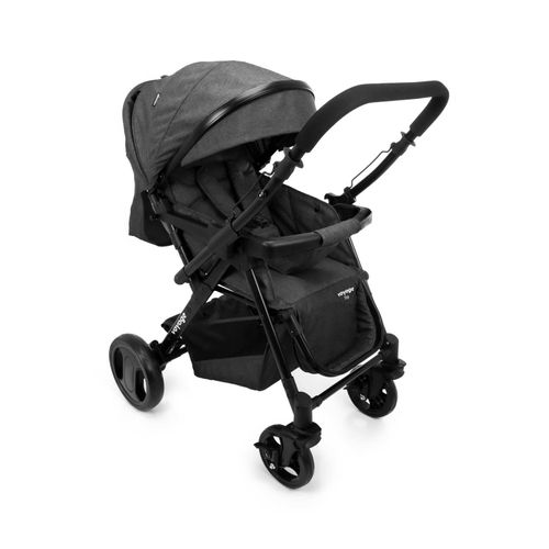 Carrinho De Bebê Berço Trip Voyage - Preto Mescla