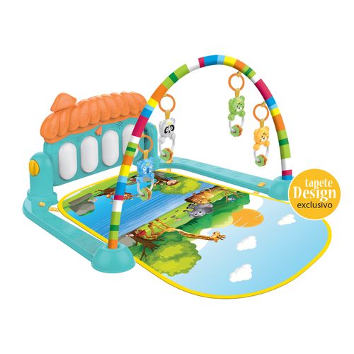 Tapete de Atividades Madagascar com Piano Musical Maxi Baby