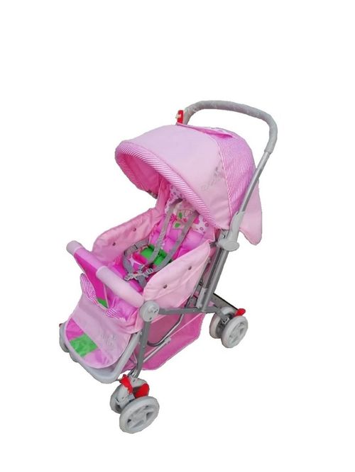 Carrinho Bebê Passeio Berço Alça Reversível Color Baby Rosa