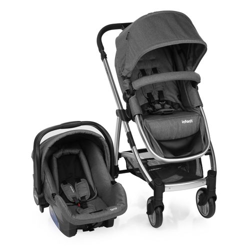 Carrinho com Bebê Conforto Travel System Epic Lite Infanti Grey