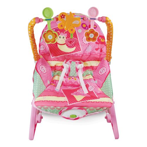 Cadeira de Descanso Musical FunTime até 18kgs Rosa Maxi Baby