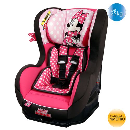 Cadeira de Carro 0, I, II (25kg) Primo Minnie Mouse - Rosa